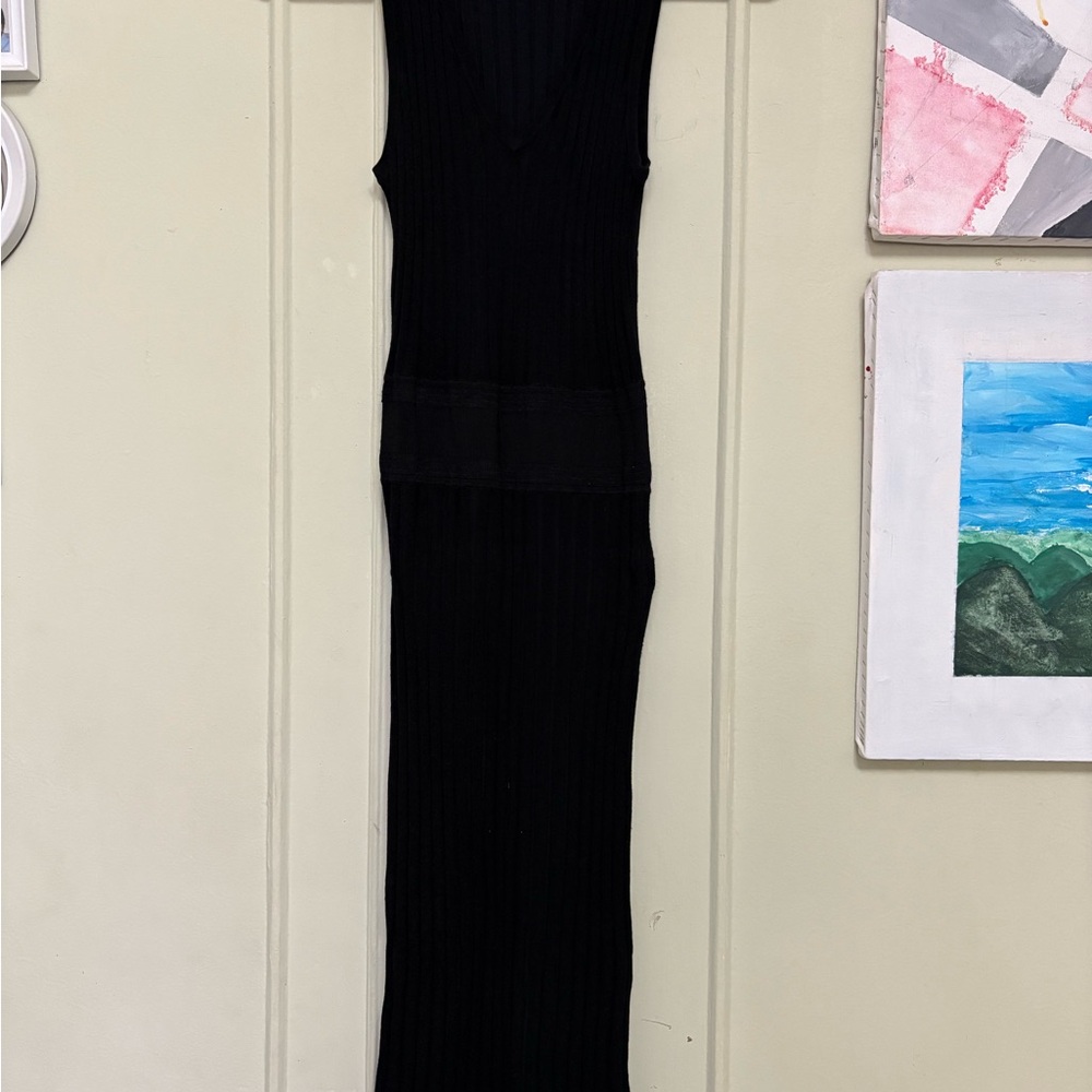 Altuzarra Stretchable Black Bodycon Maxi Dress